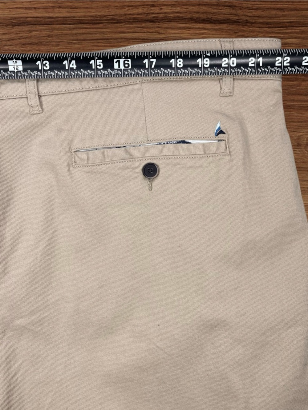 Tailor Vintage Men’s Greenwich Reg. Fit Summer Khaki Shorts. Size 44 - Picture 6 of 14